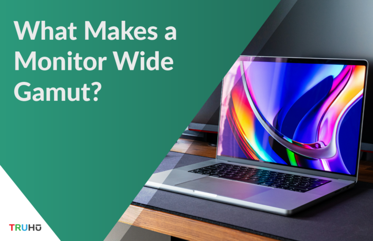 what makes a monitor wide gamut